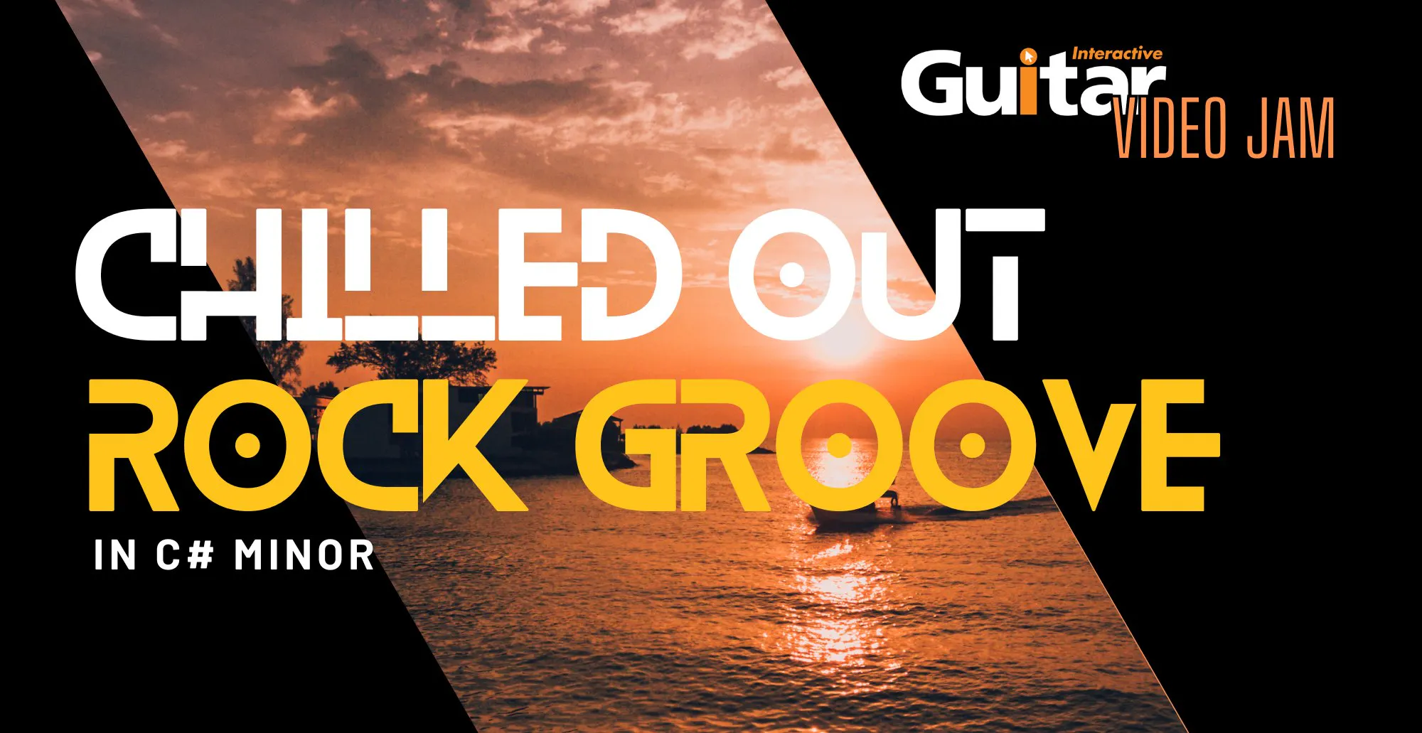 Guitar Interactive Video Jam - Chilled Out Rock Groove in C# Minor
