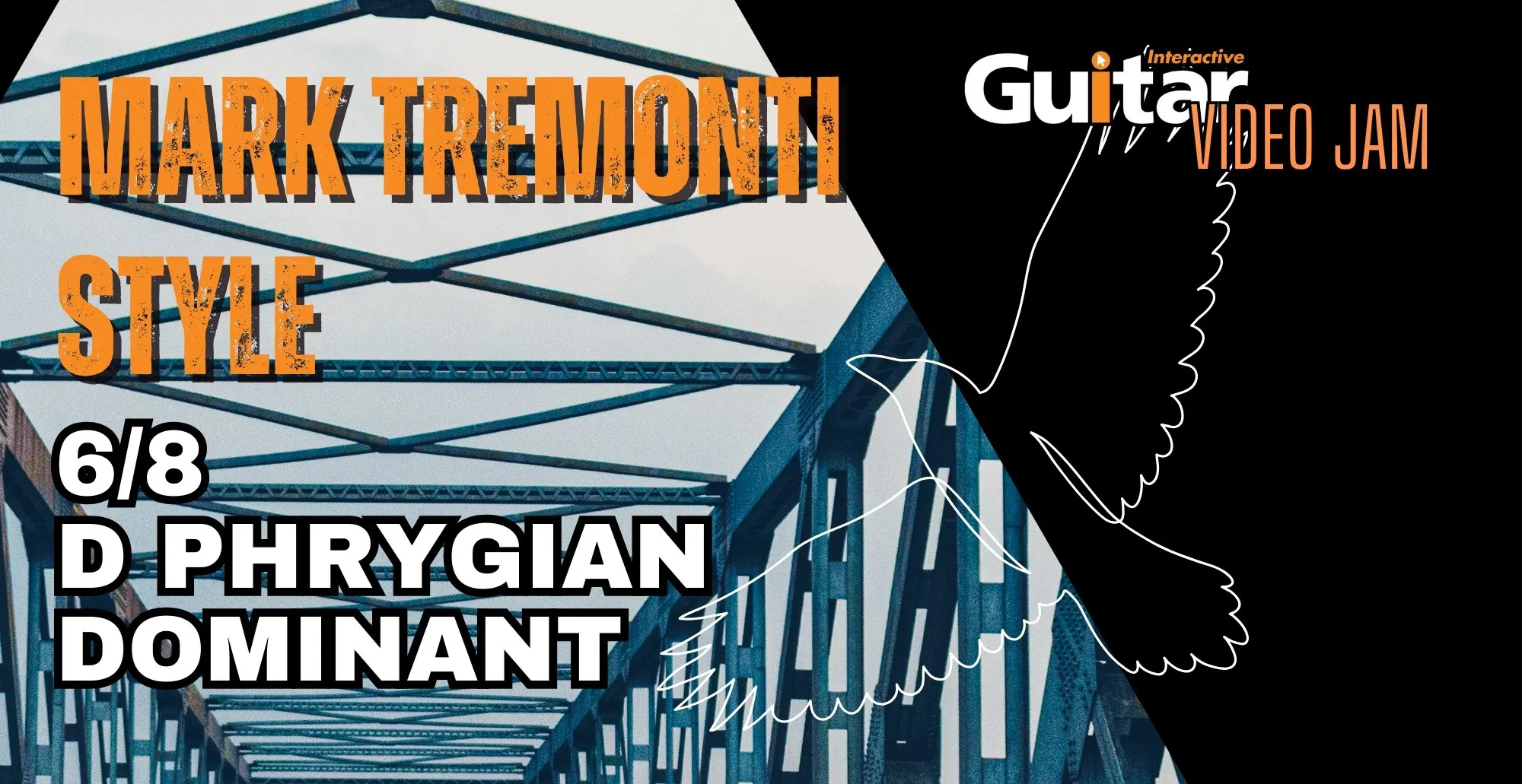 Guitar Interactive - Mark Tremonti Style 6/8 Metal D Phrygian Dominant - Video Jam