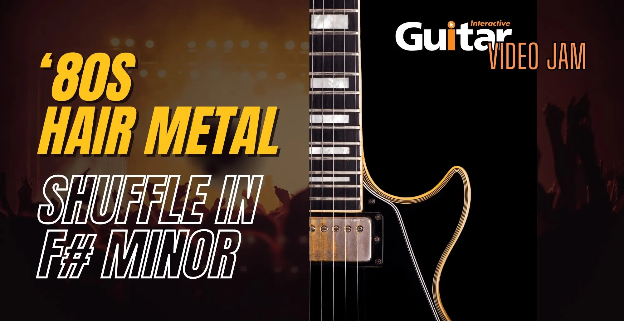 Guitar Interactive Video Jam - ‘87 Shuffle in F# Minor