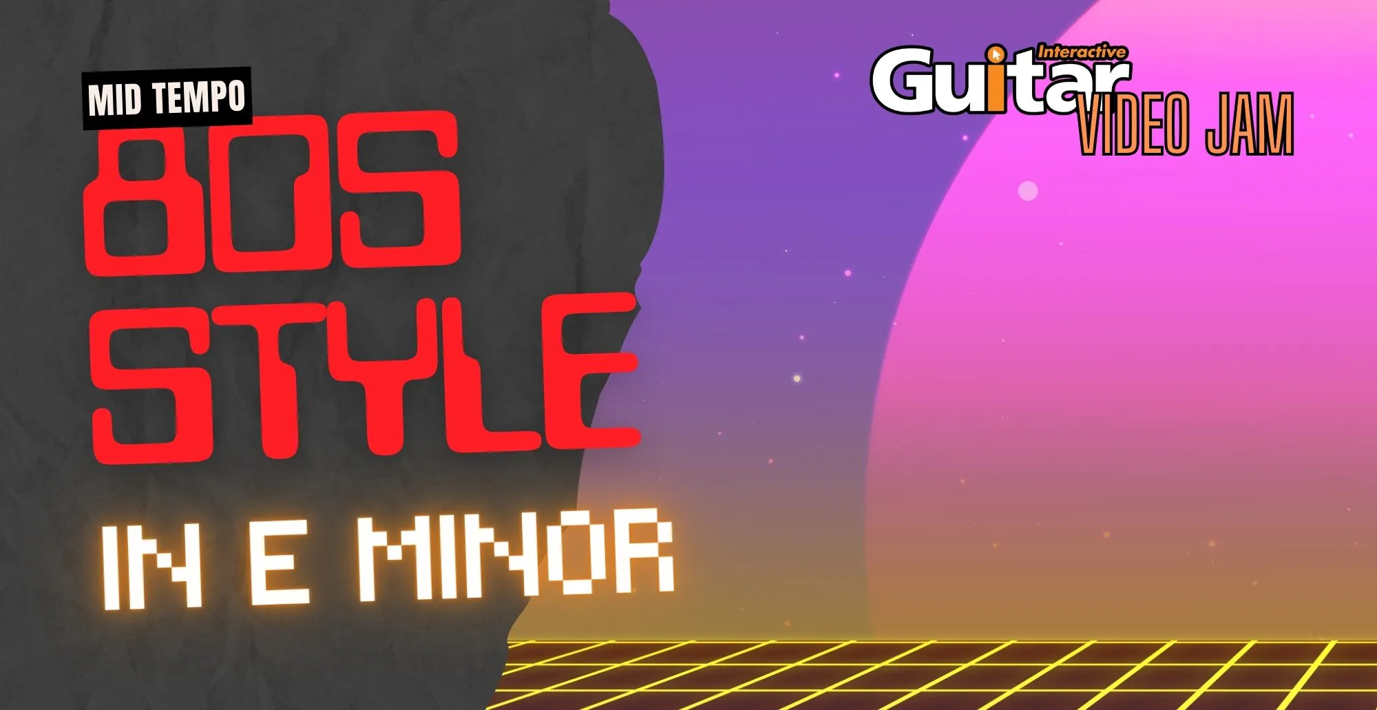 Guitar Interactive Video Jam - Mid Tempo ‘80s Jam - Video Jam