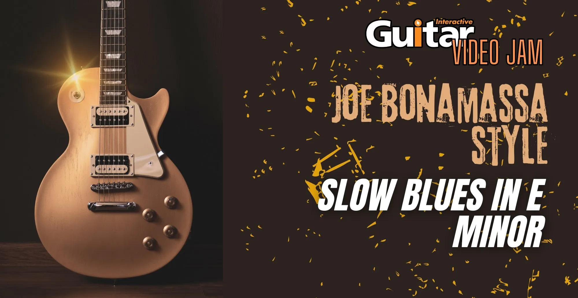 Joe Bonamassa Style Slow Blues in E Minor - Gi Video Jam